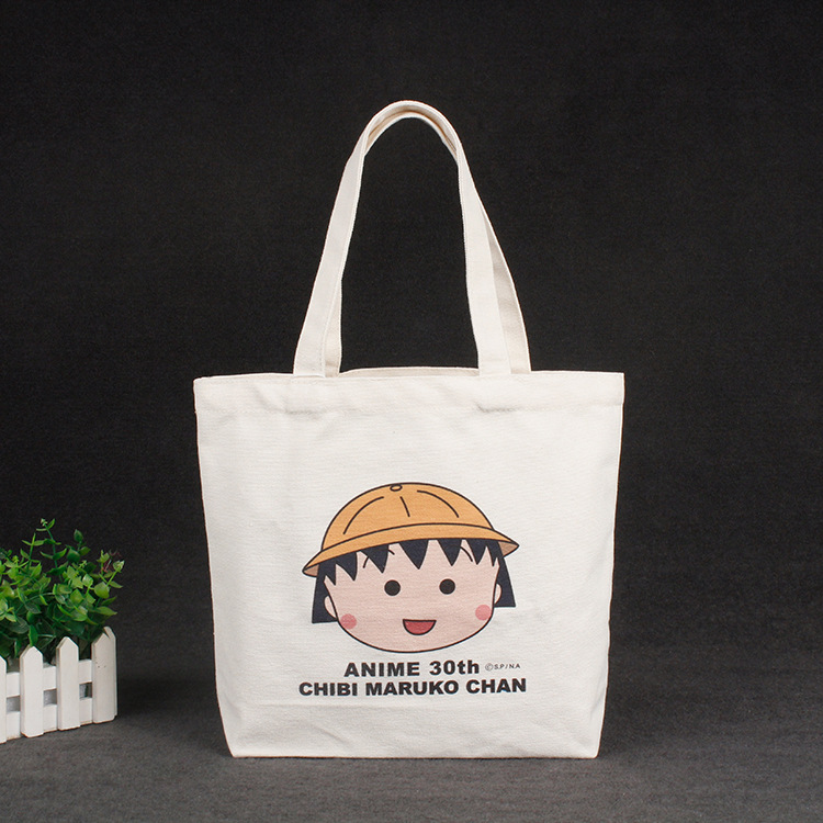 Beg Tote Kanvas Kartun