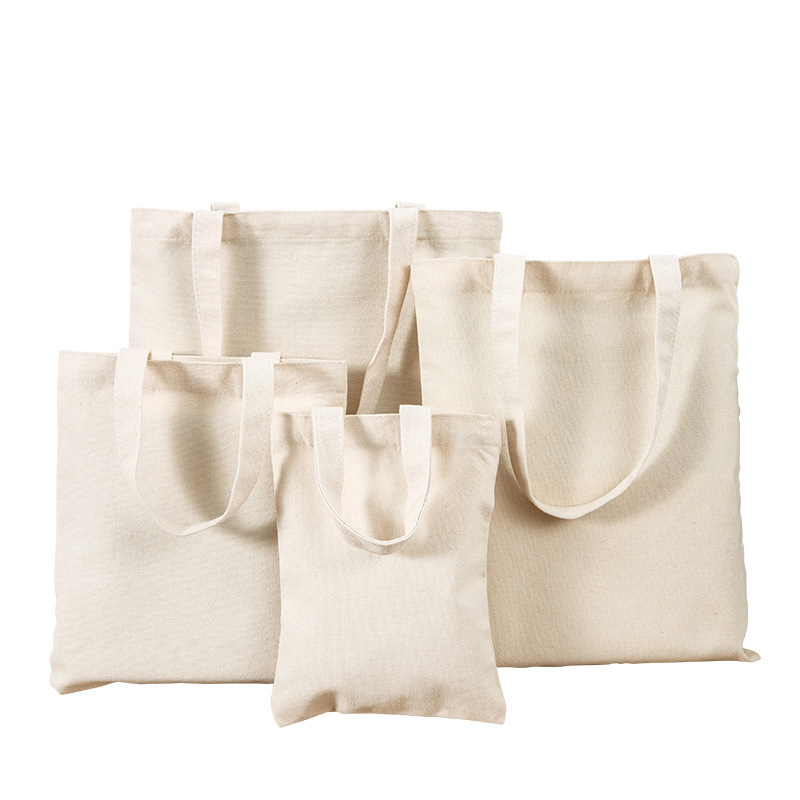Beg Tote Kanvas Warna Pepejal Beg Bahu Kanvas