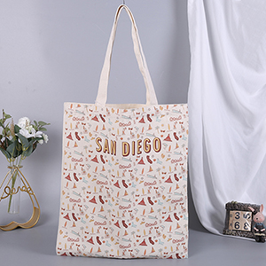 Beg tote Canvas organik boleh guna semula