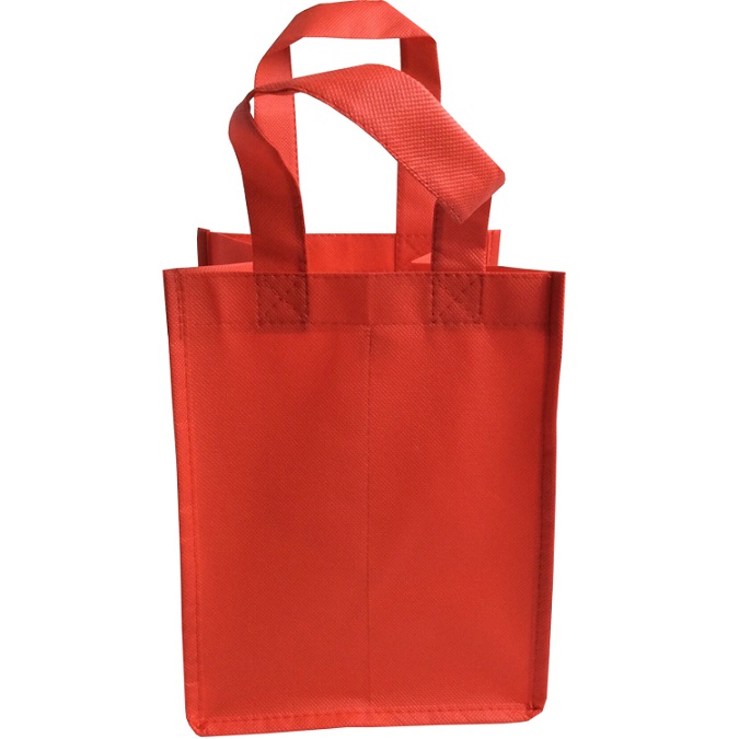 Warna pepejal beg tote tenunan